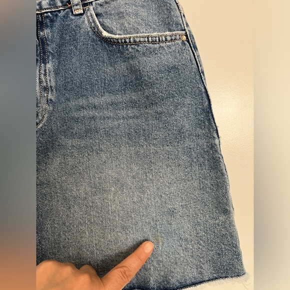 🆕ZARA Denim Collection Mini Skirt | Color: Blue | Size: M-28 - Picture 16 of 16